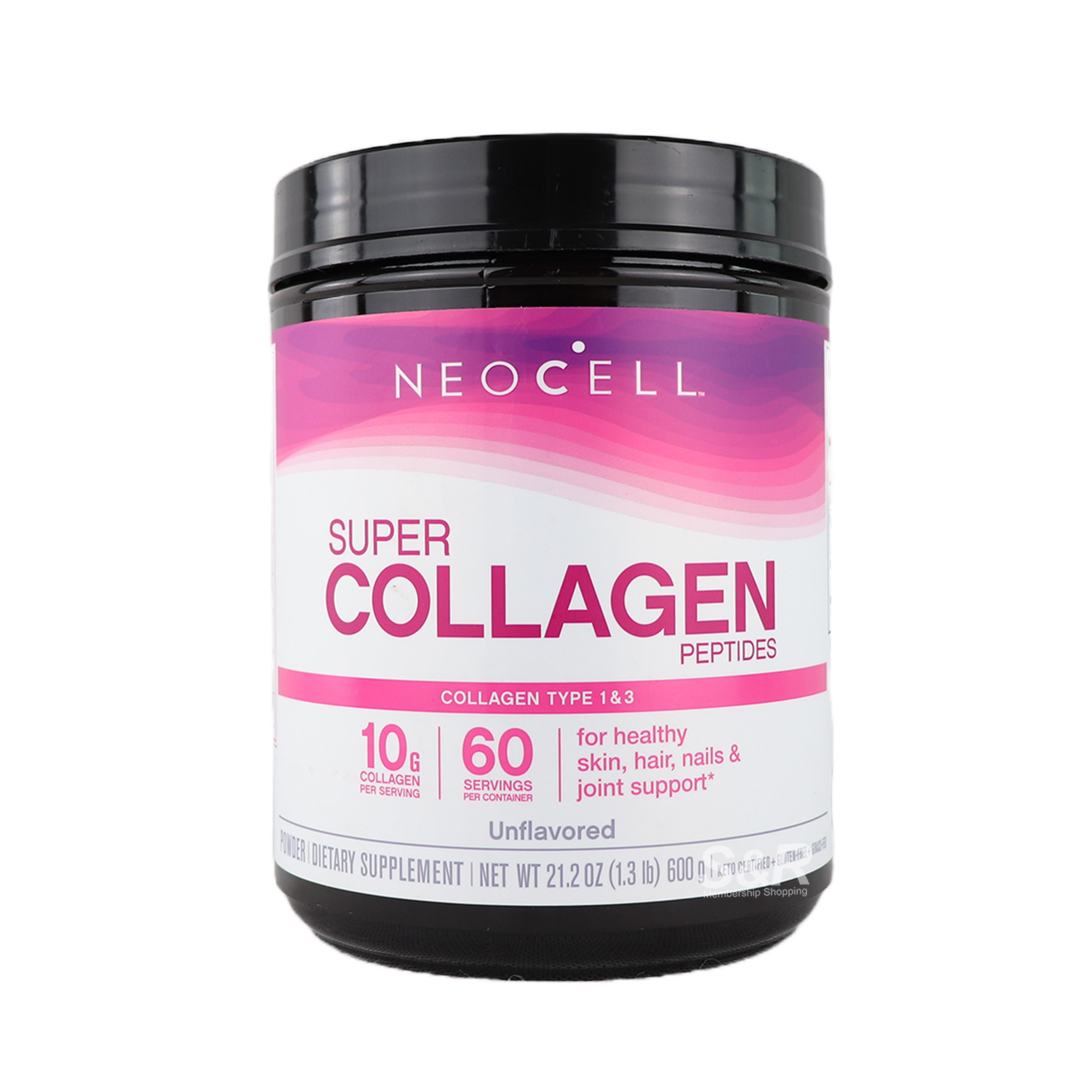 NeoCell Unflavored Super Collagen Peptides Powder Dietary Supplement 600g